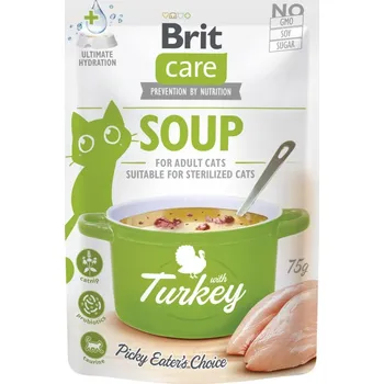 Krmivo pro kočku Brit Care Cat Soup With Turkey 15x75g