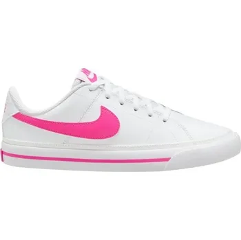 Dívčí obuv Dětské tenisky Nike COURT LEGACY 7Y Bílá, Růžová