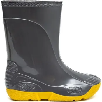 Dívčí holínky Dětské holínky Oldcom VIVID 27/28 Tmavě šedá, Žlutá