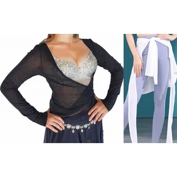 Nákrčník Multifunkční Šátek/Top Baladi č.TP068 Černá