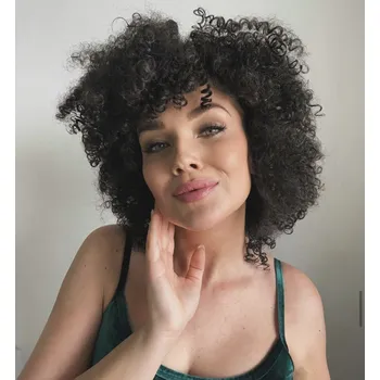 Paruka Kudrnatá tmavě hnědá paruka Amelia