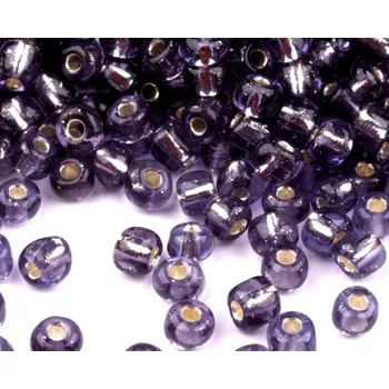 Dětské navlékací korálky Korálky ROKAJL 3mm Tmavě fialová