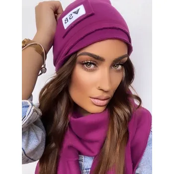 Čepice Dámská tepláková VSB čepice švestková, VELIKOST UNI