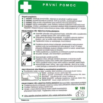 Traiva s.r.o. První pomoc při zasažení dráždivými látkami Verze: Plast 210 x 297 mm (A4) tl. 0.5 mm - Kód: 04738