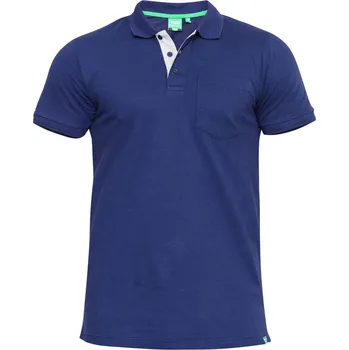 Pánské tričko D555 polokošile pánská GRANT nadměrná velikost 7XL tmavě modrá