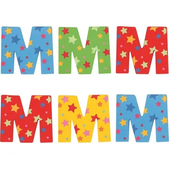 Dřevěná hračka Bigjigs Toys hvězdičkové písmenko M