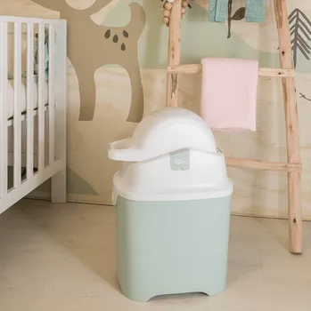 Koš na pleny DiaperChamp Koš na pleny ONE Light Green šedá