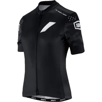 cyklistický dres 100% SPEEDLAB Cyklistický dres s krátkým rukávem - EXCEEDA W - černá/šedá S