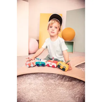 Dětské zboží Lilliputiens - Pull-back autíčko s nosorožcem Mariusem