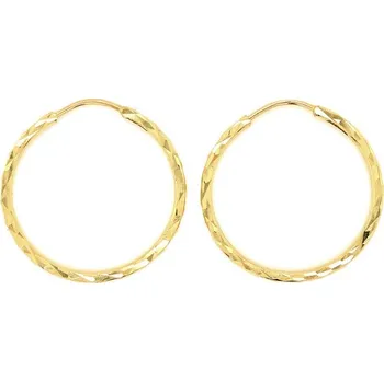 Náušnice Gravírované kruhy Ø 24 mm