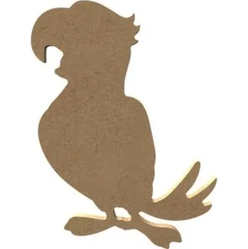 Výtvarná sada Dřevěný výřez k dekoraci Gomille, 15 cm – papoušek