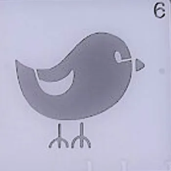 Plastová šablona, ZVÍŘÁTKO 1, 13x13 cm, 1 kus