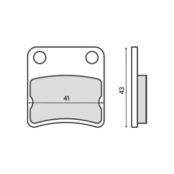 Brzdová destička Brzdové destičky RMS 225103240 organické 225103240