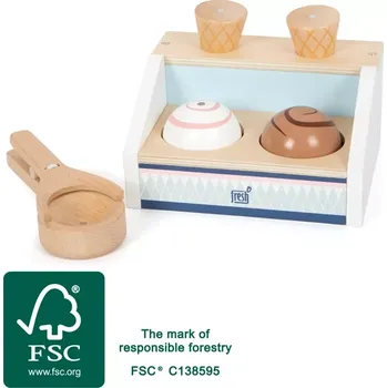 Dřevěná hračka Dřevěná sada na zmrzlinu Small Foot