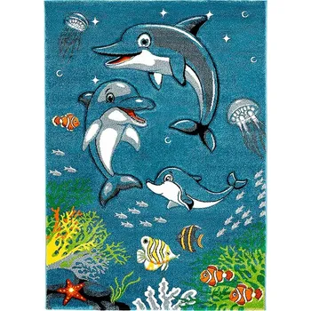 Koberec Breno Kusový koberec DIAMOND KIDS 24223/30, 120x170 cm, Vícebarevné/Modrá