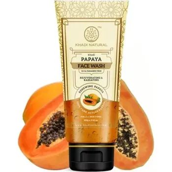 Čistící gel Čisticí pleťový gel Papája, Khadi Natural