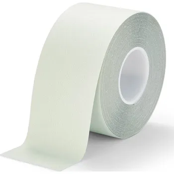 Výstražná páska Fotoluminiscenční protiskluzová páska FLOMA Super Glow in the Dark - 15 m x 10 cm a tloušťka 1,5 mm (80081265) FLOMAT