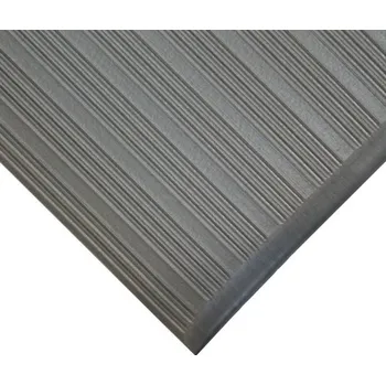 Rohožka Šedá pěnová protiskluzová protiúnavová průmyslová rohož - 90 x 60 x 0,95 cm (80000621) FLOMAT