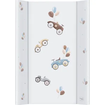 Přebalovací podložka CEBA Oboustranná přebalovací podložka s pevnou deskou (50x80) Comfort Retro Cars 50x80 bílá