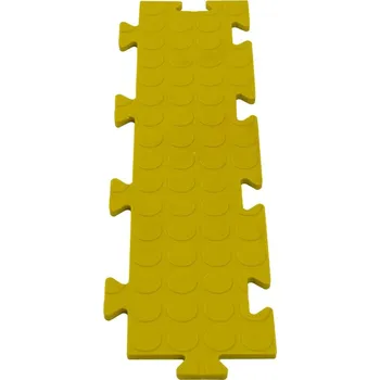 Venkovní dlažba Žlutá PVC vinylová zátěžová puzzle protiskluzová spojovací dlažba Tenax - 50 x 12 x 0,8 cm (80070304) FLOMAT