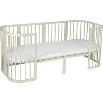 Dětská postýlka Monbaby nábytek Waldin Sada pro prodloužení rostoucí postýlky pro miminko 7v1 Barva: Olivová