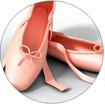 Jedlá dekorace na dort Jedlý papír baletní boty 19,5 cm