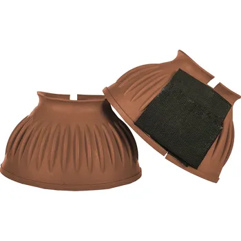 Koňské kamaše HKM Zvony gumové Atlanta - hnědé, vel. S