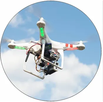 Jedlá dekorace na dort Jedlý papír letící dron 19,5 cm