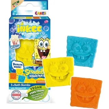 Hračka pro nejmenší Amenity AB Mini pack šumivá bomba - Sponge Bob 3 ks