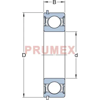 ZEN 6305-2RS-NR nerezové kuličkové ložisko