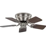 CasaFan Ventilátor Classic Flat III chrom broušený 75 cm - Ø připojení ke stropu 28 cm; vzdálenost od stropu 16,4 cm chrom broušený, dřevo tmavé, dřevo světlé - Doprava zdarma