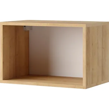 police CALABRINI d | závěsná police | 50 cm | dub zlatý/bílá