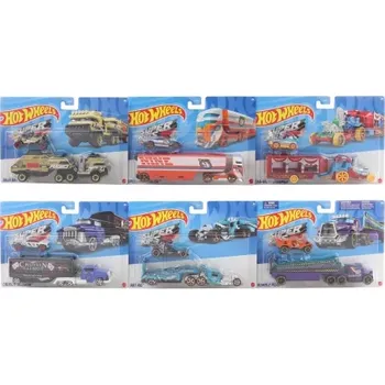 autíčko Přepravní náklaďák HOT WHEELS s autíčkem 1:64