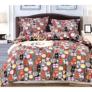 Povlečení 3D povlečení - VÁNOČNI VZOR - Šedá