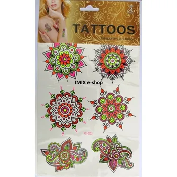 Odstranitelné tetování Nalepovací tetování RAZÍCÍ orient tvary č.20