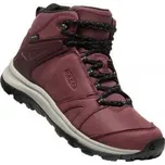 Keen TERRADORA II LEATHER MID WP W wine/black US 6 / EU 36,0 / UK 3,5 / 23 cm; kombinovaná boty + DÁREK DLE VÝBĚRU!
