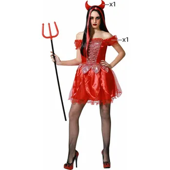 Dámský kostýmek Falanzo Carnival Kostým pro dospělé Červená Diablica Velikost: XL