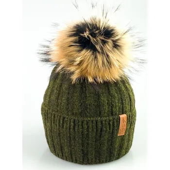 Čepice Dámská čepice LOGAN v zelené barvě, VELIKOST UNI