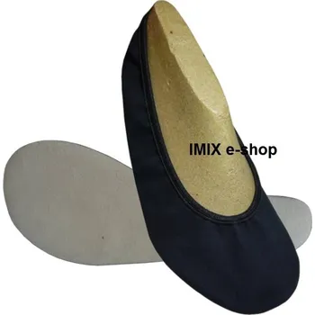 Dámská sálová obuv Barefoot cvičky s širokou špičkou ČERNÁ - gumička 40 Gumová