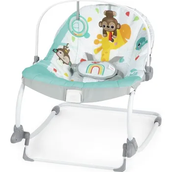 BRIGHT STARTS Vibrační kolébka Wild Vibes™ 0m+ do 18 kg 60x49x70 černá