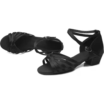 Dámská sálová obuv Taneční střevíce Laurita s koženou podrážkou - Černé 31