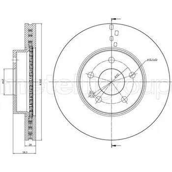 Brzdový kotouč Brzdový kotouč METELLI 23-0723