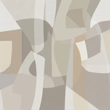 Tapeta Decoprint Geometrická vliesová obrazová tapeta na zeď, šedo-béžová, SOD27093, Soleado, Decoprint, velikost 3 x 2,8 m