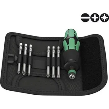 Bit Wera 05059298001 - Sada prodloužených Bitů 1/4" Kraftform Kompakt 40 v textilním obalu