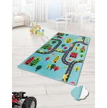 ASIR Dětský koberec (140 x 190) ROAD modrý – silnice