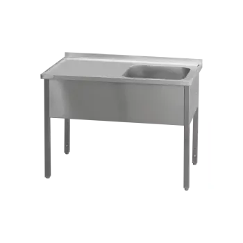 Sporák REDFOX Stůl mycí 100x70x90 - 1x dřez 50x40x30 odkapávací plocha levá | REDFOX - MSJOL 7010