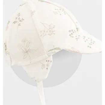 Kojenecká čepice Dětská bavlněná čepička s kšiltem New Baby Zoe, vel. 80/86