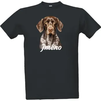 Pánské tričko Tričko s potiskem Německý ohař jméno pánské