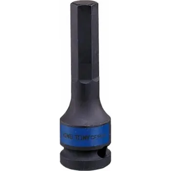 Gola hlavice King Tony 401506M - Hlavice zástrčná - ořech 1/2", IMBUS 6 mm, délka 80 mm, průmyslový, kovaný