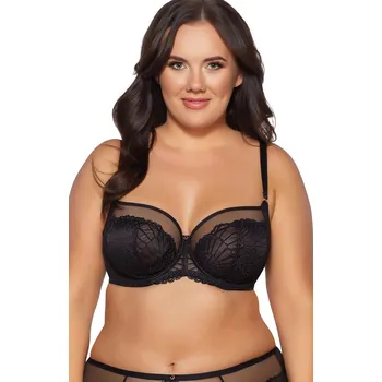 Podprsenka Podprsenka s krajkovým vzorem Ava 2109 Velikost: 95C, Barva: Černá